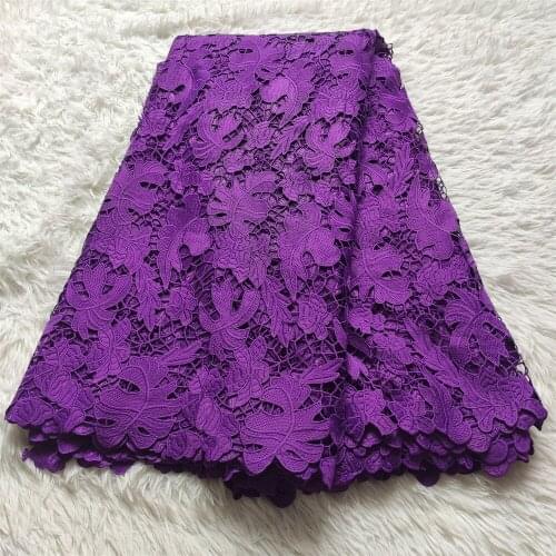 Nigerian Lace Fabrics 2021 High Quality Lace African Lace Fabric Cotton Lace Guipure Cord Lace Fabric For Party Sewing YY015