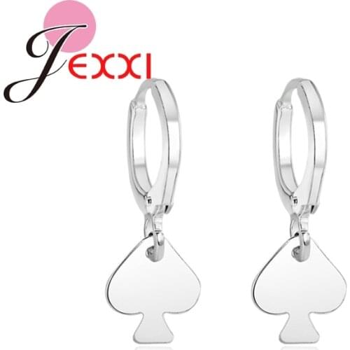 New Arrival Women Best Gifts For Sale Hot Selling 925 Sterling Silver Color Heart Drop Earrings For Birthday/Mother Day