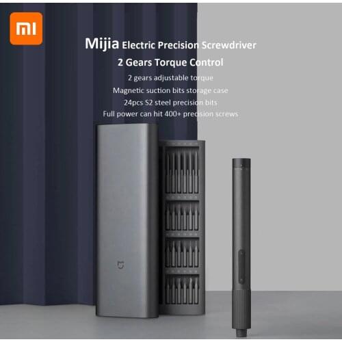 Original Xiaomi Mijia Electric Screwdriver 24 in 1 Precision Screwdriver Set Alluminum Box DIY Screw Driver Set Repair Tools