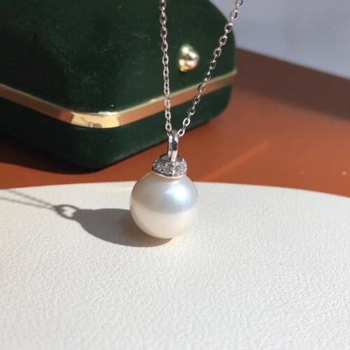 Popular Style 925 Sterling Silver Pendant Base Settings Mountings Findings Parts for Pearl Crystal Jade Agate Beads Stones