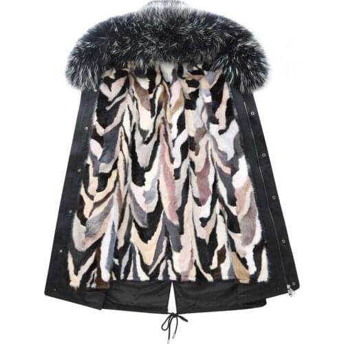 Parka Real Men Clothes 2020 Winter Jacket Mink Fur Liner Plus Size Luxury Coat Parkas Hombre Invierno KJ1082