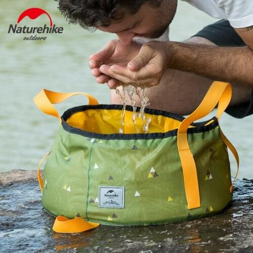 Naturehike Ultralight Foldable 10L/16L Portable Bucket Outdoor Wash Basin Folding Water Container Camping Picnic Wash Bucket