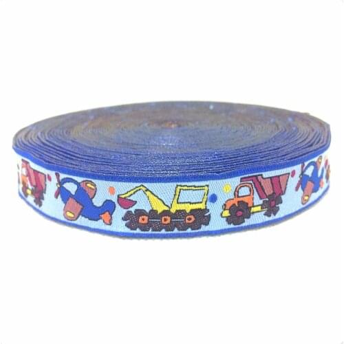 Zakka handmade accessories ribbon laciness width 5/8" 16mm Woven Jacquard ribbon truck KTZD15102102