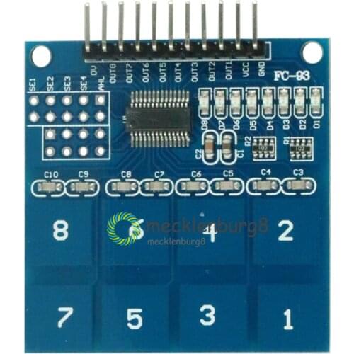 TTP226 8-channel digital capacitive touch switch Sensor module for arduino DIY KIT