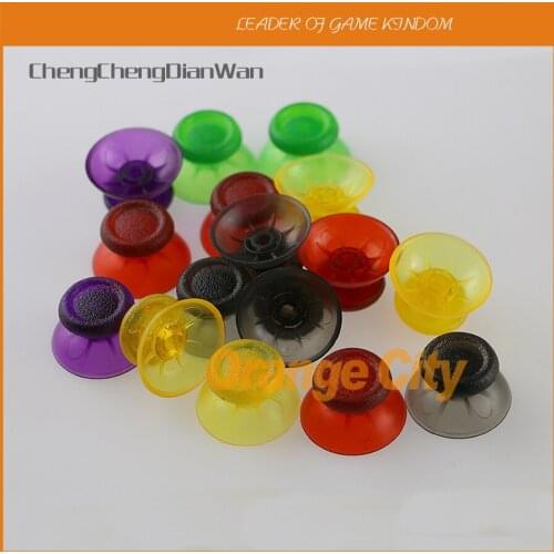 ChengChengDianWan 100pcs 300pcs transparent clear mushroom 3d Analog Joystick cap clear Thumbsticks Cap for ps4 controller