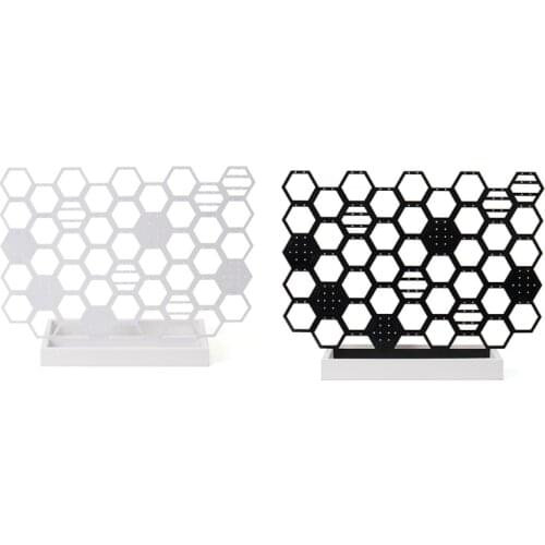 13MC Hanging Ear Clip Storage Rack Wall-mounted Metal Hanging Jewelry Storage Rack