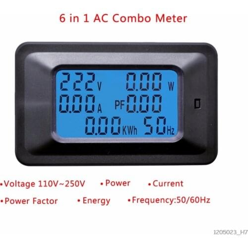 20A/100A AC LCD Digital Panel Power Watt Meter Monitor Voltage KWh Voltmeter Ammeter Tester Tools