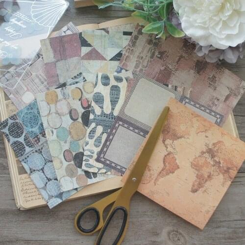 30 Sheets DIY 12*12cm Wood Board Splicing Craft Paper Scrapbooking Creative Paper DIY Gift Use