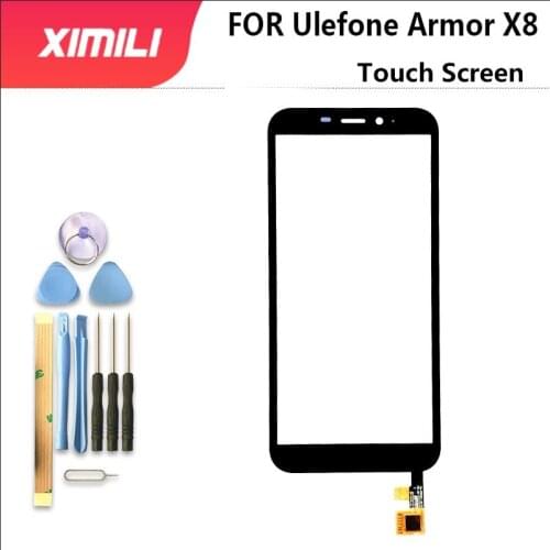 5.7'' Tested Well 100% Original For Ulefone Armor X8 Touch Screen Digitizer Glass Replacement Ulefone Armor X8 Free Tools+3M