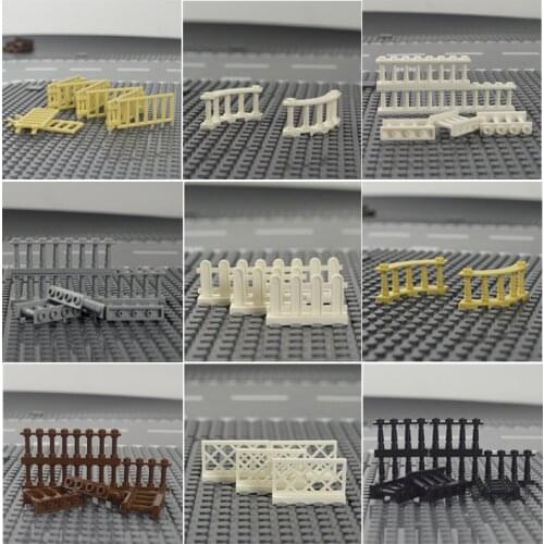 City Accessories Building Blocks House Fence Stairs Ladder MOC Parts Bricks Toy for kid Compatible All Brands