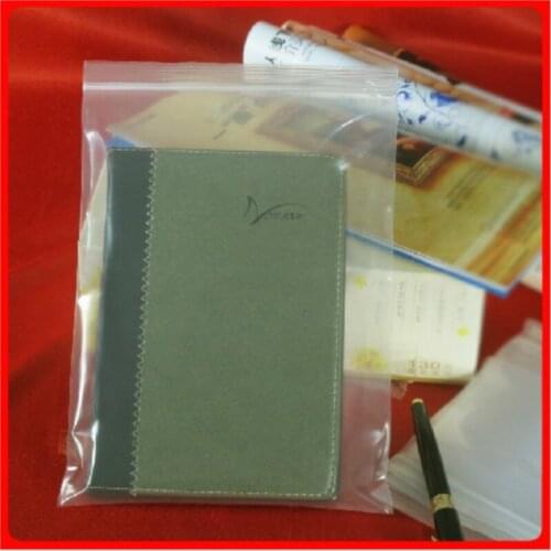 Almacenamiento Comida 50pcs 18x26cm 200microns Thickness Plastic Transparent Bag Zipper Lock Clear Packaging Package Bags