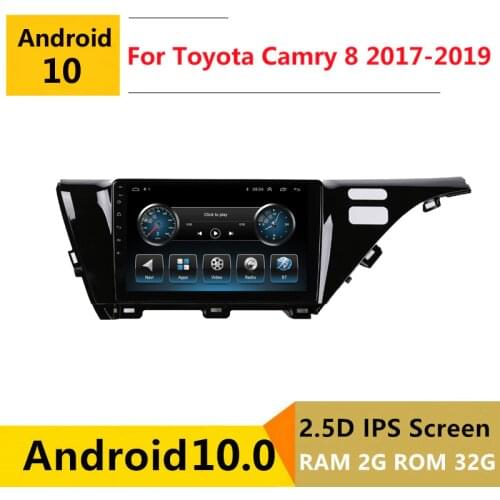 2G RAM Android car stereo for Toyota Camry 8 XV 70 2017 2018 2019 2020 radio navigation GPS Multimedia Player headunit