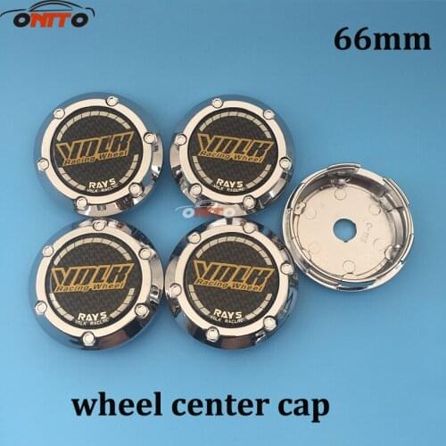 Car Accessories 4pcs/set 66mm Wheel Dust-proof emblem covers for RAYS VOSSEN HRE OZ logo
