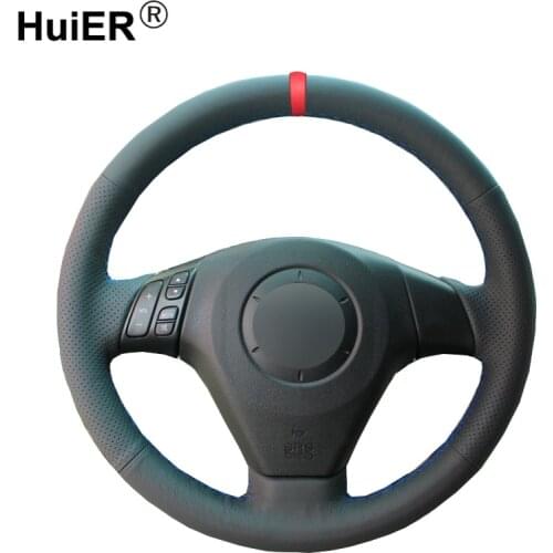 Hand Sewing Car Steering Wheel Cover Braid Volant For Mazda 3 Axela 2004-2008 2009 Mazda 5 2004-2010 Mazda 6 Atenza Mazda MPV