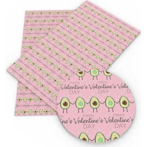 David accessories 20*33cm Green Avocado Synthetic Leather DIY Bow Bag Craft Faux Leather Fabric Sheets Materials,1Yc9662