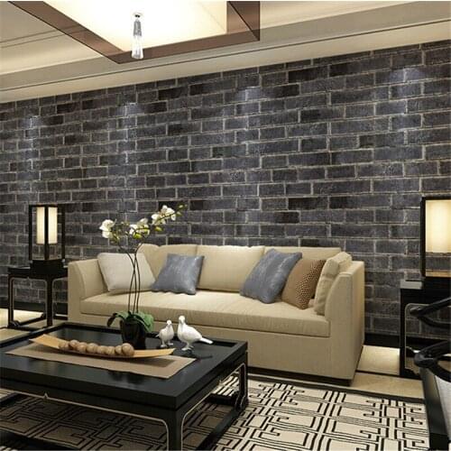 Ming and Qing Dynasties Chinese Classical Brick Wallpaper Brick Wallpaper Three-dimensional Retro Wallpaper Cafe Hotel Clothing