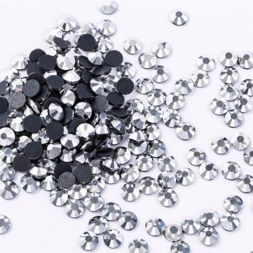 Hot Fix Rhinestones High Quality Labrabor SS4-30 1440pcs Crystal Super Glitter Cabochons Flatback Iron On for Cloth Decoration