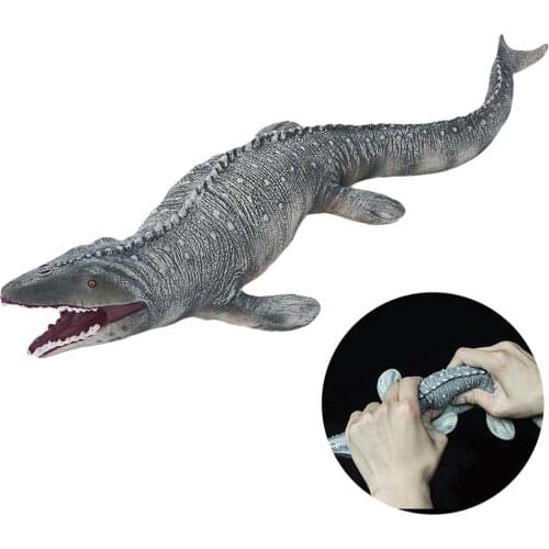 Simulation Mosasaurus Model Dinosaur Toy Action Figure Hand Painted Kids Gift