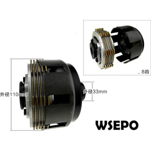 OEM Quality! 8 Teeth Clutch Assy with Cover for 170F(7HP)Gas Engine or 170F/173F 4~5HP Diesel Engine Powered Farm/Garden Tillers