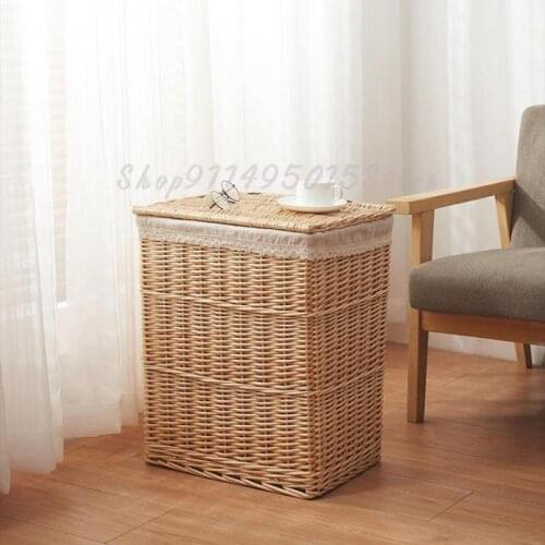 Dirty Clothes Basket Dirty Clothes Storage Basket Storage Artifact Laundry Basket Rattan Household Change Clothes Dirty Clothes