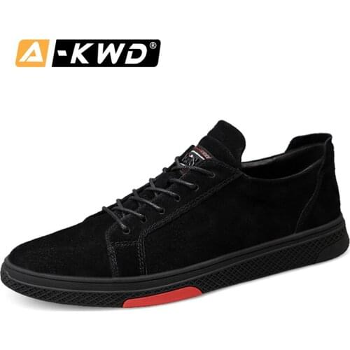 Fashion Shoes 2019 Summer Breathable Designer Trainers Black Snekers Casual Cow Suede Mens Shoes Casual Leather Sneakers 37-44
