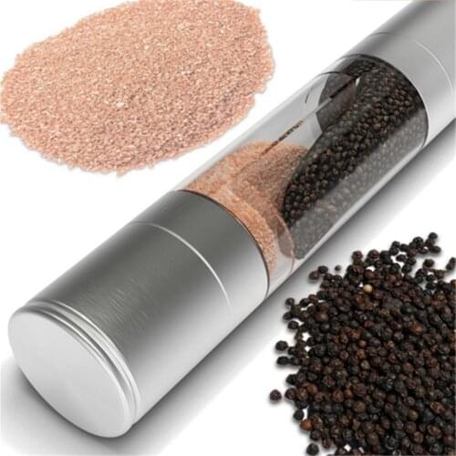 Manual Pepper Grinder Oak Wood Salt Pepper Mill Multi-Purpose Cruet Kitchen Grinding Tool With Ceramic Grinder Spice Shakers