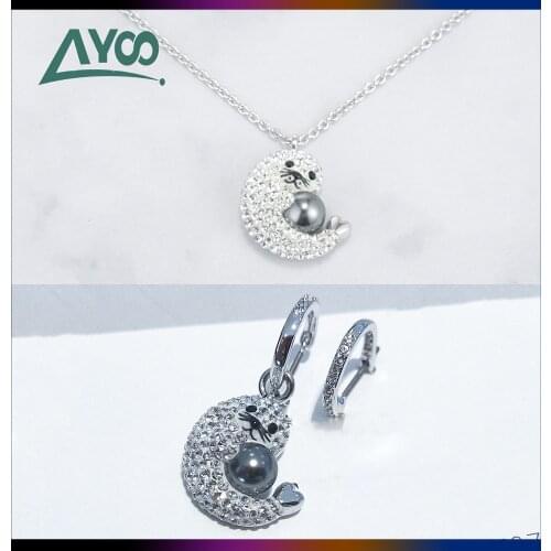 Fashion Jewelry SWA1:1 High-quality Charm Cute Seal Series Ladies Exquisite Jewelry Necklace Romantic Gift For Women