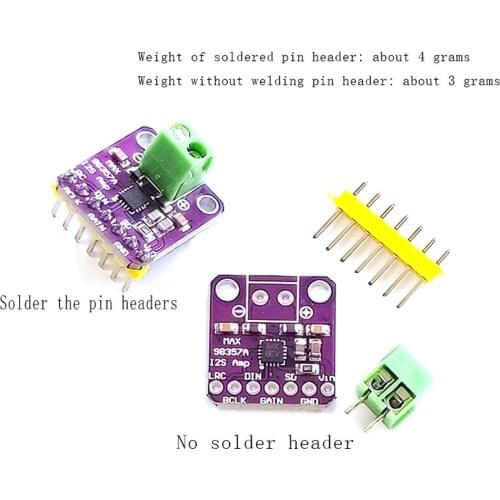 MAX98357 I2S Audio Amplifier Module Unfiltered Class D Amplifier Support ESP32 Raspberry Pi