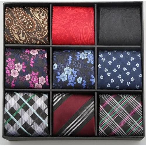 Spot Wholesale Striped Mens Business Plaid Cashew Tie 8CM Convenient Zipper Cross-border Tie