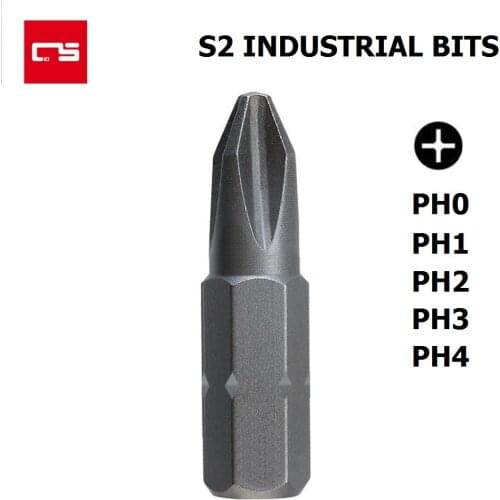 5pcs/pack PH2 Screwdriver Bit Set S2 Steel Precision Magnetic Screw Tool 1/4'' Hex Shank Electric Screwdriver Head 25mm