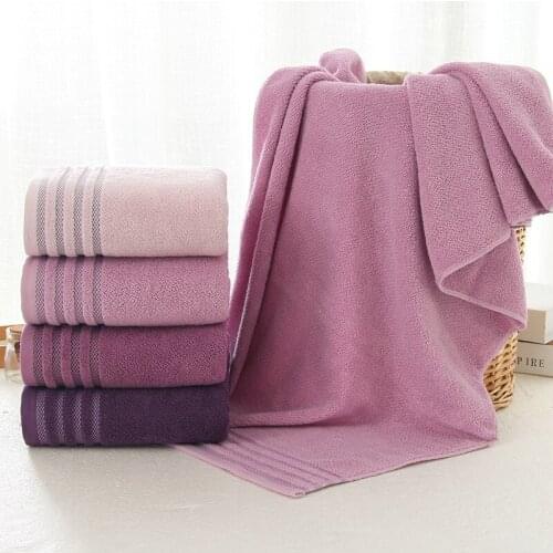 New Stripe Cotton Towel Bath Towel of Three Sets Solid Color Thicken Bathroom Towels Set Soft Comfortable Unisex140x70 Towels