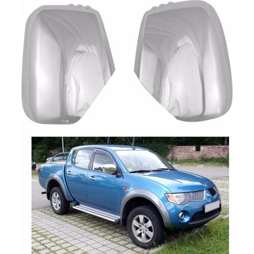 Novel style 2PCS ABS Chrome plated FOR Mitsubishi Triton L200 2005-2014 Pajero Sport 2011 door mirror covers Car modification