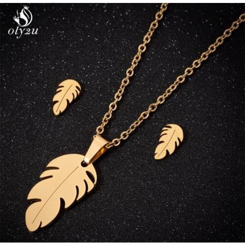 Oly2u Fashion Leaf Charm Pendant Necklace Women Boho Jewelry Sweater Coat Necklaces Leaves Long Chain Necklace bijoux Gift