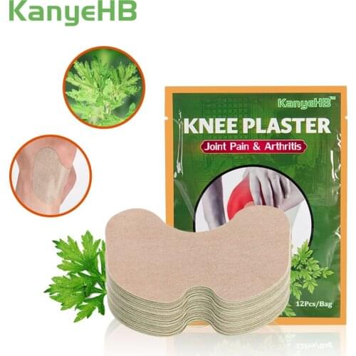 12pcs/bag Knee Joint Medical Plaster Wormwood Extract Joint Ache Pain Relieving Sticker Rheumatoid Arthritis Body Patches W001