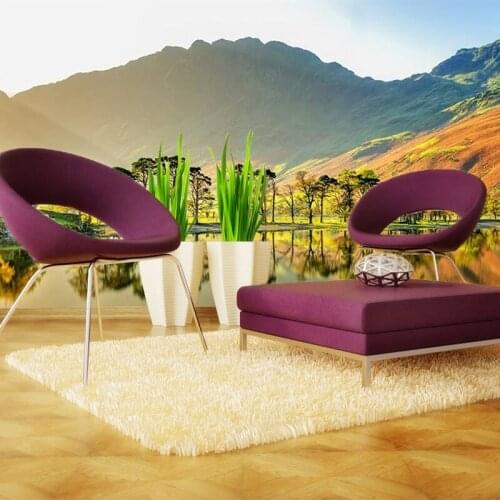 Custom 3d photo wallpaper wall murals 3d painting watercolor hand-painted feather fashion modern simple sofa bed background wall