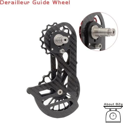Road Bike Carbon Fiber Rear Derailleur 17T Ceramic Bearing Pulley For Shimano Ultegra 5800 6800 R7000 R8000 SRAM FORCE RED ETAP