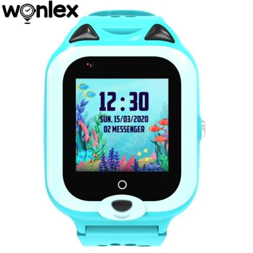 Wonlex Smart Watches 4G HD Video Phone Watch GPS Anti-lost Location-Tracker KT22 Clock SOS Call Baby Waterproof Kids Cute Gift