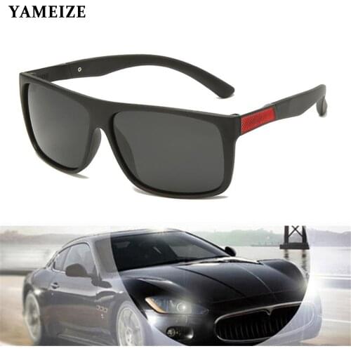 YAMEIZE Polarized Mirror Sunglasses Men Driving Sun Glasses Vintage Fishing Sunglasses Brand Design Goggle UV400 Gafas De Sol