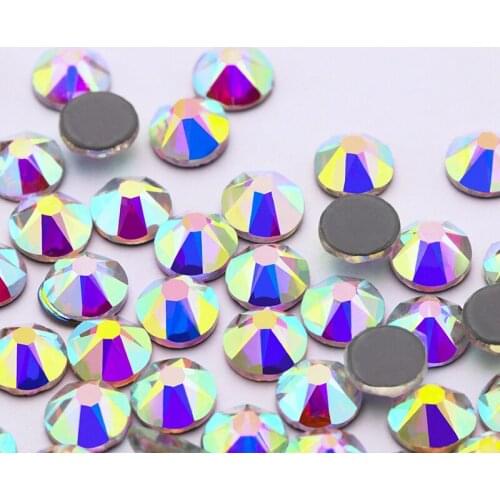 Ss30 -SS50 Flatback Strass Glass Hot-fix Crystal Rhinestones for Craft Clothing Beads DIY Jewelry accessories Dress Decoration