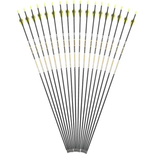 V1 Carbon Arrows Spine 350 400 450 500 600 700 750 800 900 ID4.2mm 30.5inch Shaft Compound/Recurve Bow Archery Hunting