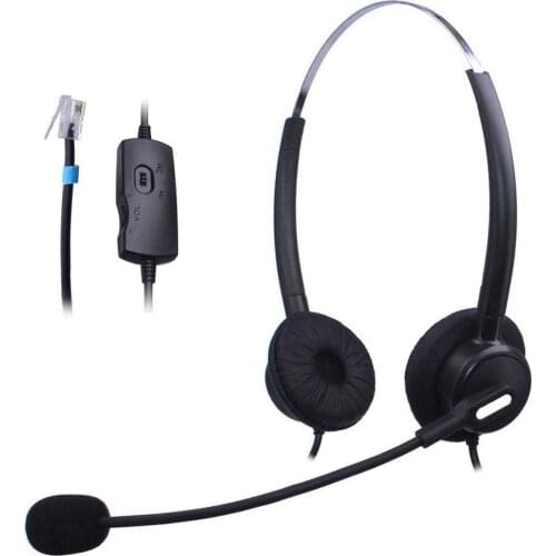 Wantek Telephone Headphone for Cisco Unified IP Phones 7931G 7940G 7941G 7942G and Plantronics M10 MX10 Vista Modular Adapters