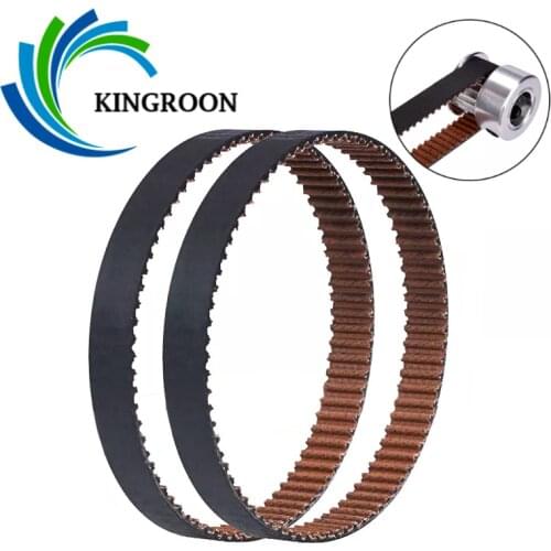 10pcs 2GT Closed Loop Timing Belts GT2 6mm Wide Rubber Synchronous Close Pulley Belt 110 122 200 300 400 852mm 3D Printer Part