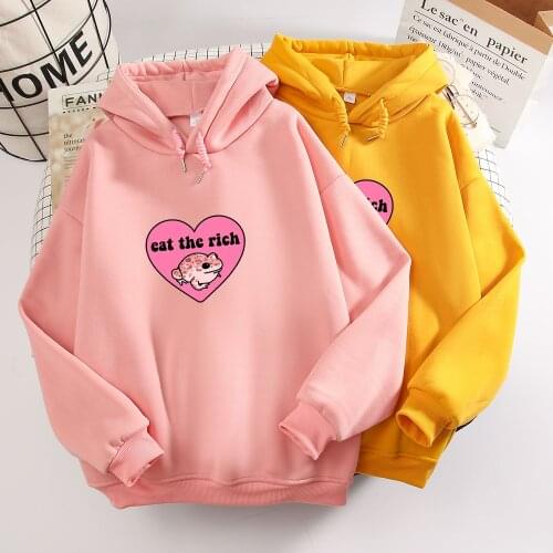 Frog Hoodie Heart-shaped Graphic Korean Hoodies Aesthetic Harajuku Pullover Sweatshirt Goth Cartoon Print Winter Tracksuit Women