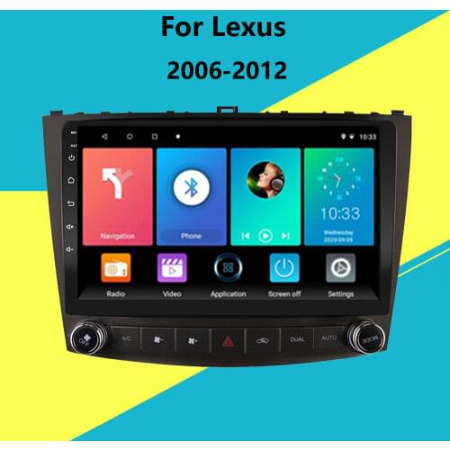 10.1" Android 8.1 2 Din Car Multimedia Stereo Player for Lexus IS250 IS200 IS220 IS300 2006-2012 Navigation GPS Autoradio