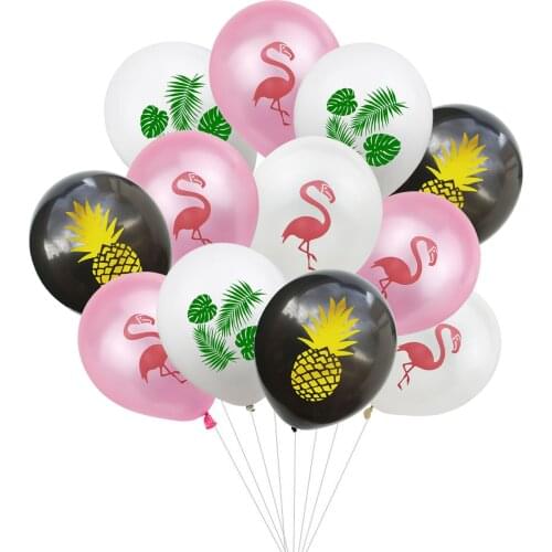 10/20pcs Hawaii Flamingo Balloon Baloon Birthday Party Decorations Kids Adult Pineapple Turtle Latex Balloons Wedding