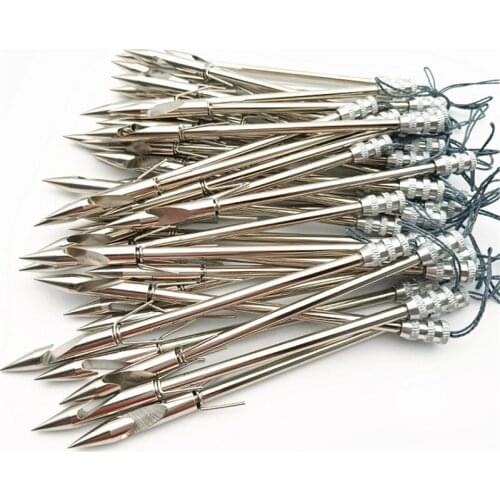 10pcs/20pcs Stainless Steel Arrow Bow Shooting Fish Dart for Shooting Catapult Darts Fishing Gear Accessories