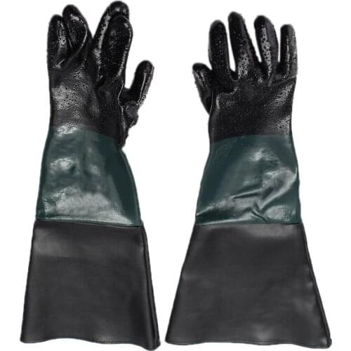 24" Replacement Labour Protection Gloves For Sand Blasting Cabinet Sandblast