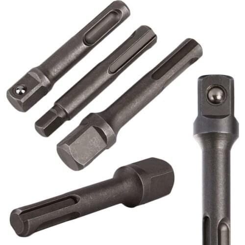 3pcs 1/2'' 3/8'' 1/4'' Socket Nut Driver Adapter Drill Bit For Sds Plus Hammer