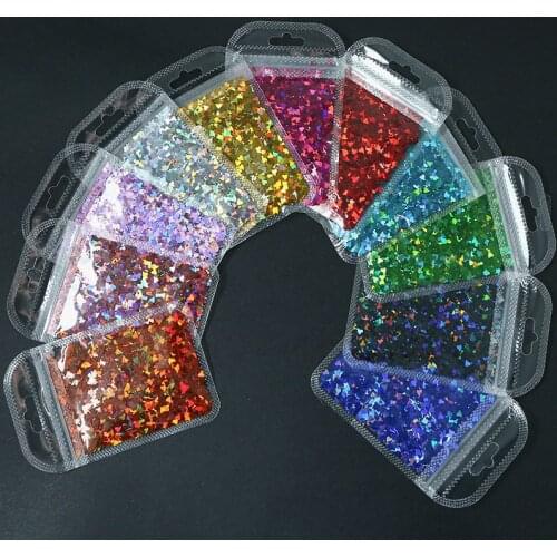 5g Laser Hearts Nail Sequins Accessories DIY Decoration Nail Art Glitter Flakes Acrylic 3D HEART SHAPE Confetti Glitter kl28df