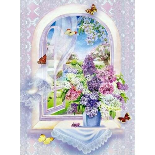 Diy 5D Purple Lavender Flower Diamond Painting Cross Stitch square round Diamond Embroidery Mosaic StickerZP-3077